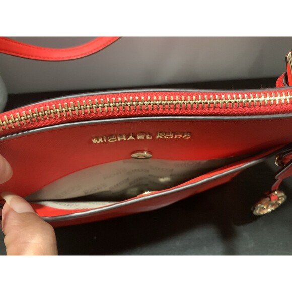 NWOT Michael Kors Large Red Tote Bag - Picture 6 of 7